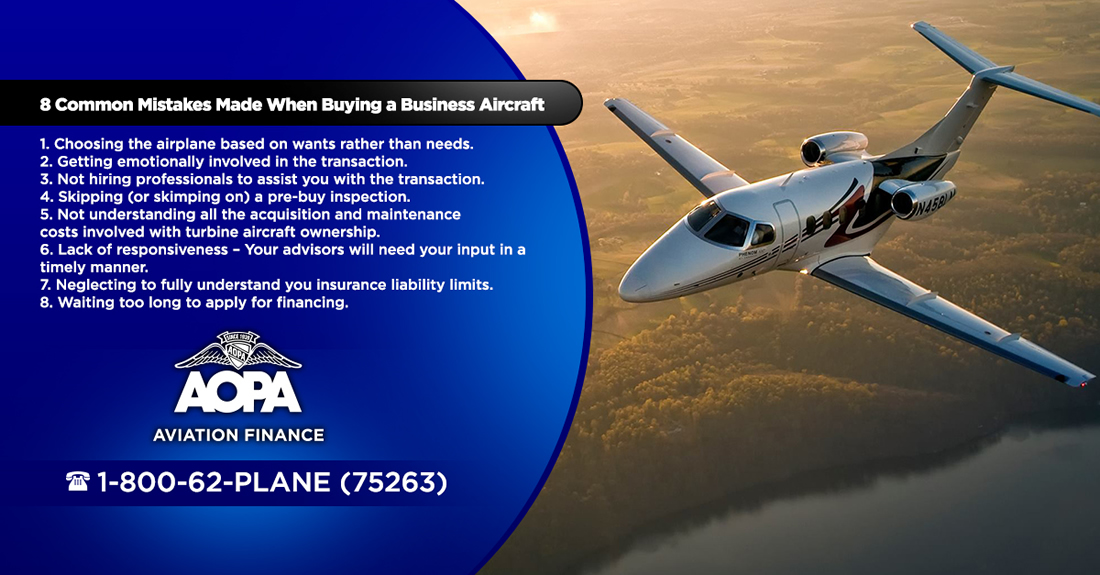 8 Common Mistakes Made When Buying a Business Aircraft
