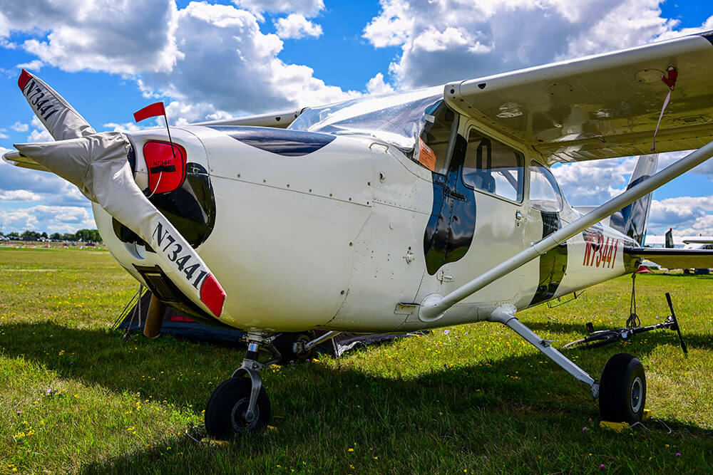 A high-wing aircraft at AirVenture